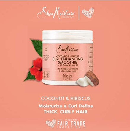Shea moisture coconut & hibiscus curl enhancing smoothie 16 oz