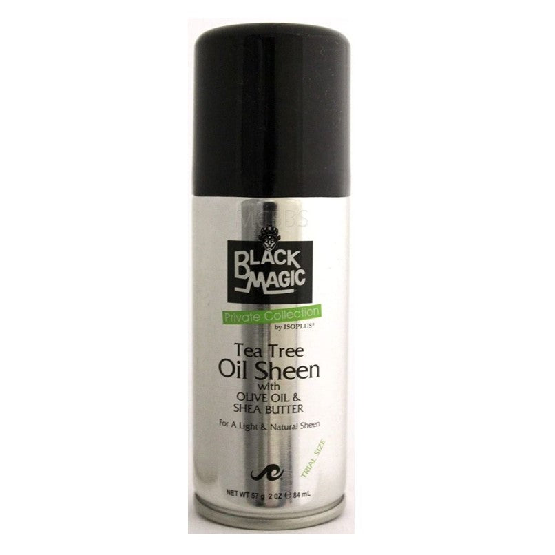 Black Magic Tea Tree Oil Sheen With Olive Oil & Shea Butter Spray 2 OZ