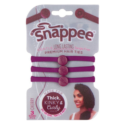 Snapee Cherry Gentle Long Lasting Tangle Free Premium Hair Ties
