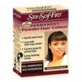 Sta sofa fro powder dye medium chestnut hair color