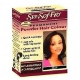 Sta sofa fro powder dye natural black hair color