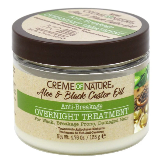 Creme of Nature Aloe & Black Castor Anit-Breakage Night Treatment 4.76oz