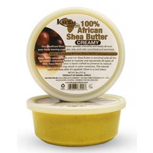 Kuza 100% african shea butter creamy yellow 8 oz