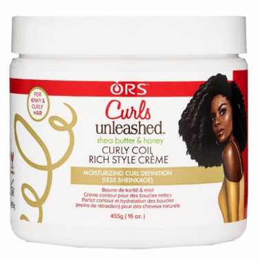 Ors curls unleashed shea butter and honey curly coil rich style cream (curl defining crème) 16 oz