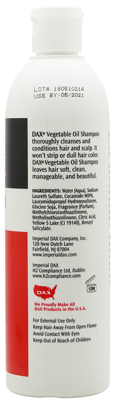 DAX VEGETABLE OIL SHAMPOO 414 ML - Experience natural care - Treat your hair!