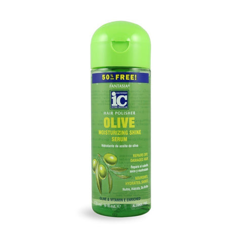 Fantasia IC Hair Polisher Olive Moisturizing Shine Serum 2 oz