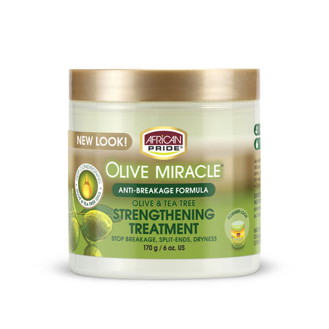 African Pride Olive Miracle Anti-Breakage Strengthening Treatment 170 Gr