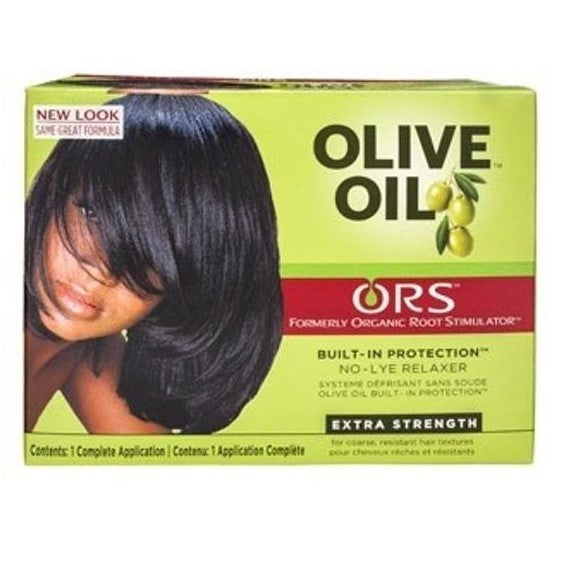 Ors Olive Oil No-Lye Hair Relaxer Kit Extra Strength