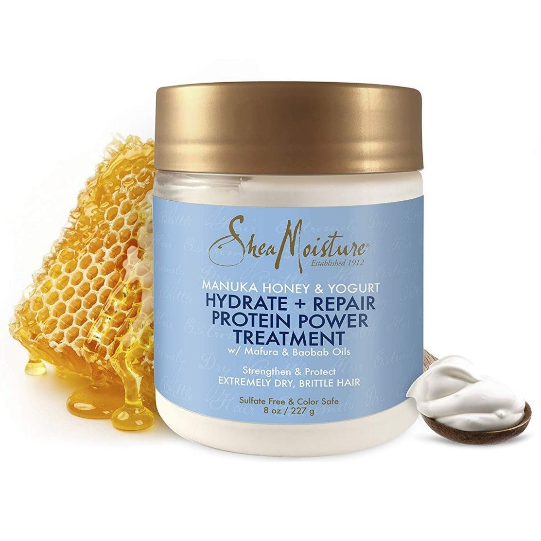 Shea Moisture Manuka Honey & Yogurt Hydrate + Repair Protein-Trong Treatment 227GR