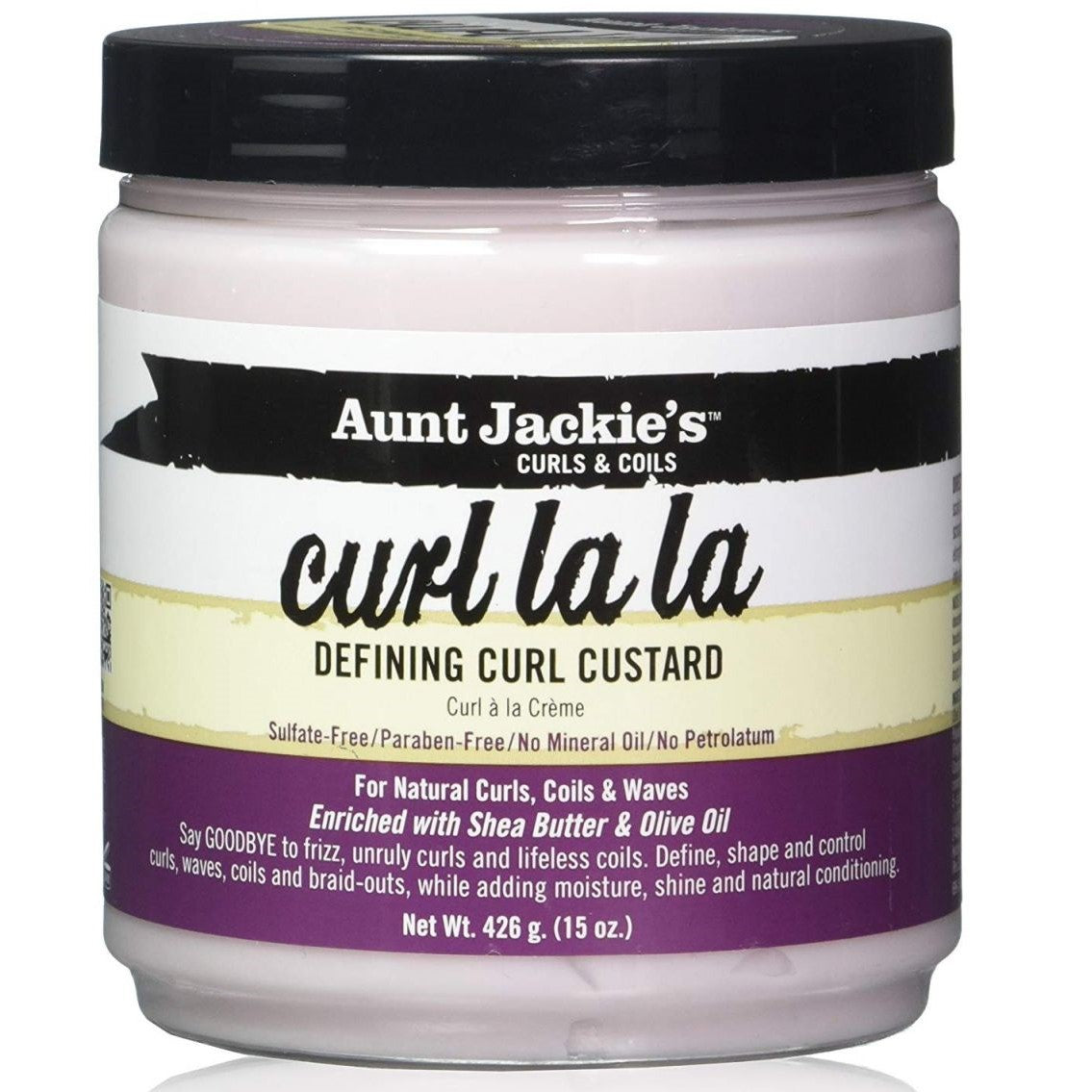 AUNT JACKIE'S CURLS & COILS CURL LA LA Defining Curl Custard 425gr - Create Magic Curls!