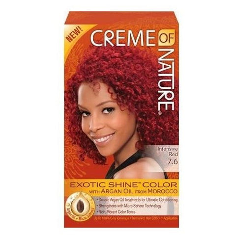 Creme of Nature Exotic Shine Color With Argan Oil 7.6 Intensive Red