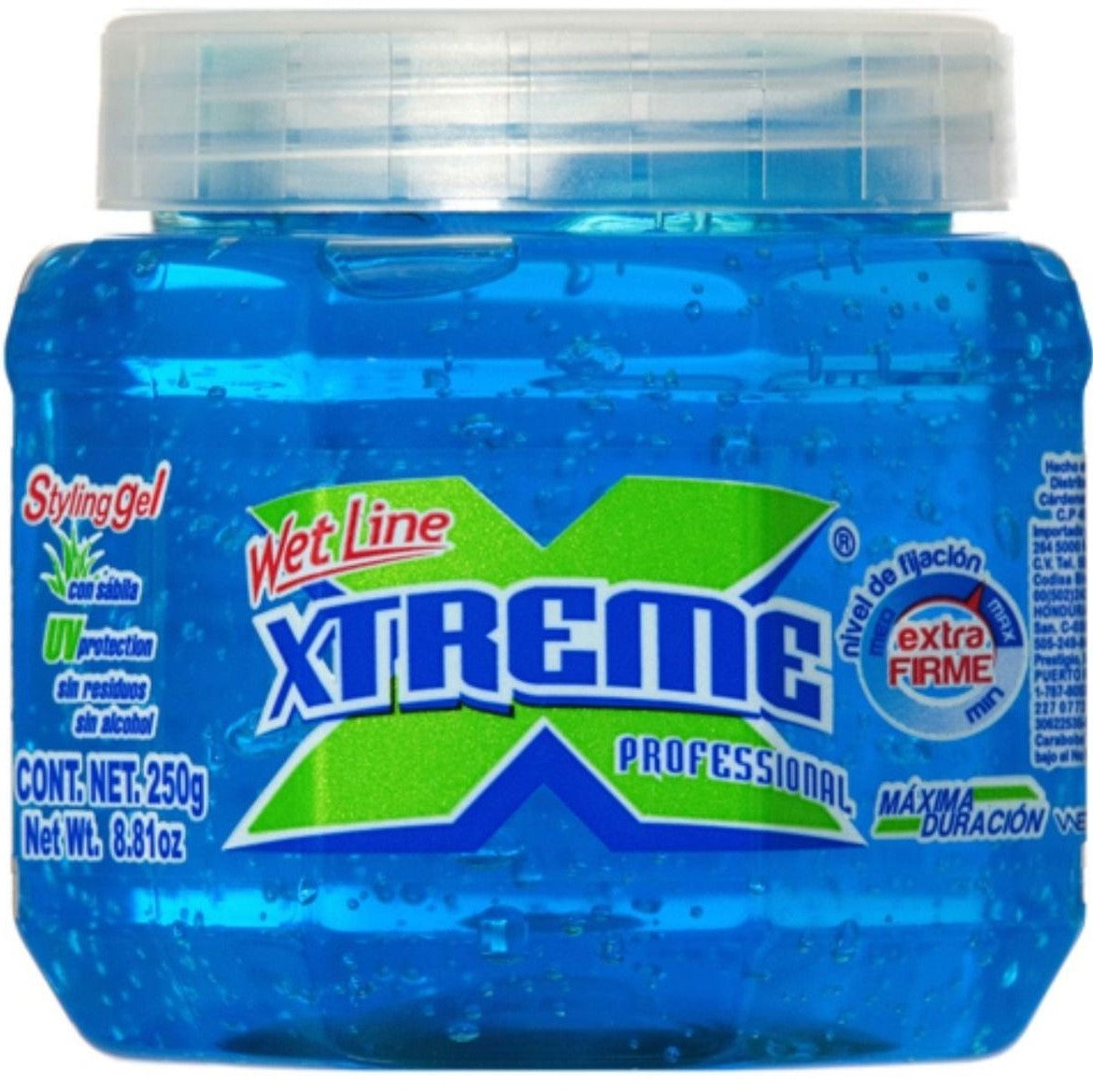 Wet Line Xtreme Professional Styling Gel Extra Hold Blue, 8.8 OZ / 250 ML