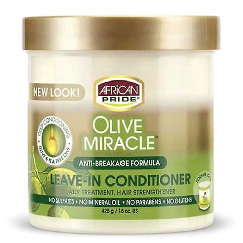 African Pride Olive Miracle Leave-in Conditioner Pot 425 Gr