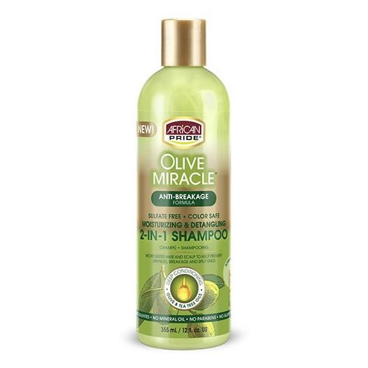 African Pride Olive Miracle 2 -in -1 Shampoo 355 ml