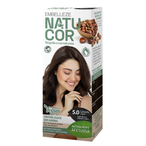 Natucor Vegan Hair Color Light Brown 5.0