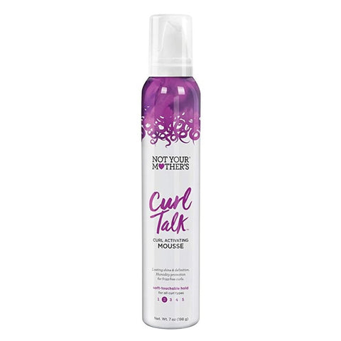Not Your Mother's Curl Talk Curl Activating Mousse 198GR - Experience the magic behind the curls with our Curl Talk Curl Activation mousse